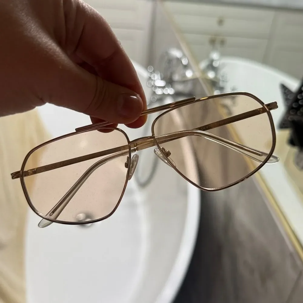 Clear trendy sunglasses
